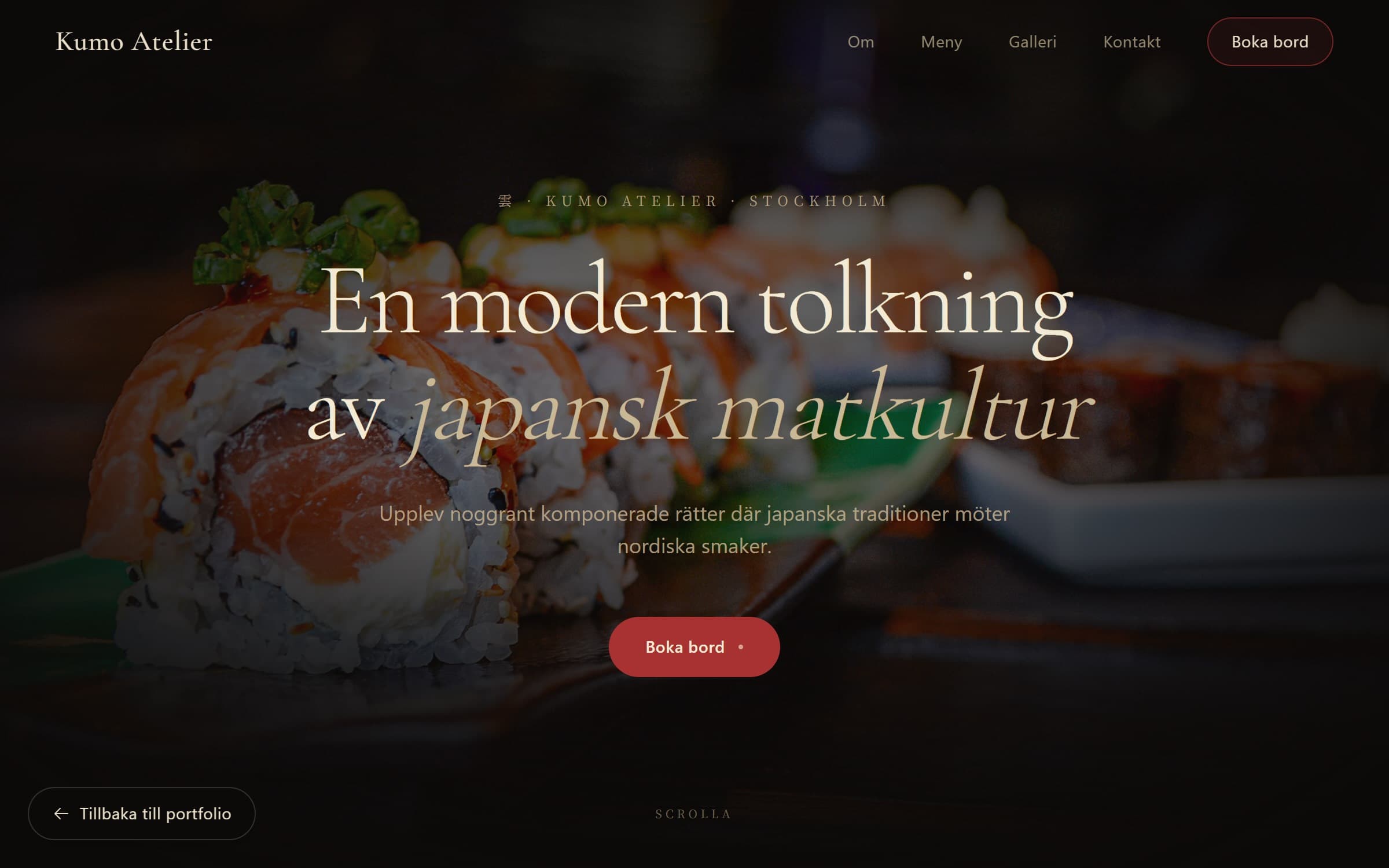 Desktopvy av Kumo Atelier